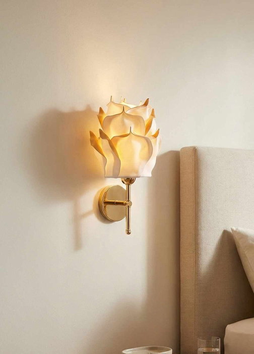 Opviq Lámpara de Pared de Metal y Eva en Dorado y Dorado Brillante Opviq Lámpara de Pared de Metal y Eva en Dorado y Dorado Brillante